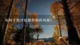 如何才能评估摄影师的风格?