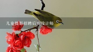 儿童摄影招聘后期设计师