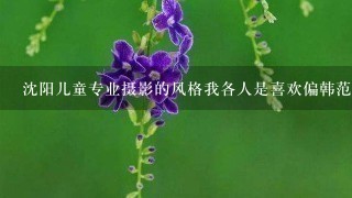 沈阳儿童专业摄影的风格我各人是喜欢偏韩范1点的，就像我平时穿的衣服的风格1样也是韩范的，我平时给我家孩子也是这么穿的都是很潮的，所以我想要给她拍偏韩版的那种，希望大家能给我介绍1下