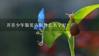 开青少年服装店取什么名字好？