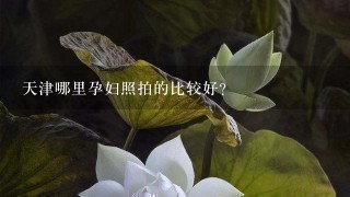 天津哪里孕妇照拍的比较好？