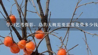 学习艺考摄影，总共大概需要需要花费多少钱？