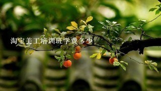 淘宝美工培训班学费多少