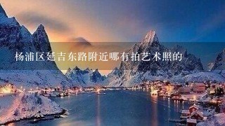 杨浦区延吉东路附近哪有拍艺术照的