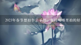 2023年春节想拍个亲子照，在昆明哪里拍的好些？