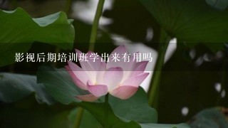 影视后期培训班学出来有用吗