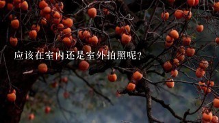 应该在室内还是室外拍照呢？