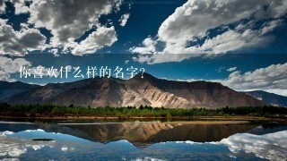 你喜欢什么样的名字？