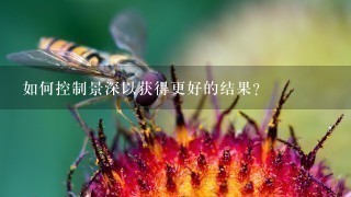 如何控制景深以获得更好的结果？