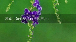 丹妮儿如何展示自己的照片?