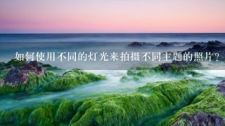 如何使用不同的灯光来拍摄不同主题的照片?